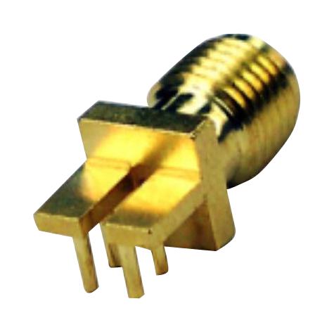 Johnson - Cinch Connectivity 142-0761-831 RF / Coaxial Connector SMA Right Angle Jack Solder 50 ohm Beryllium Copper