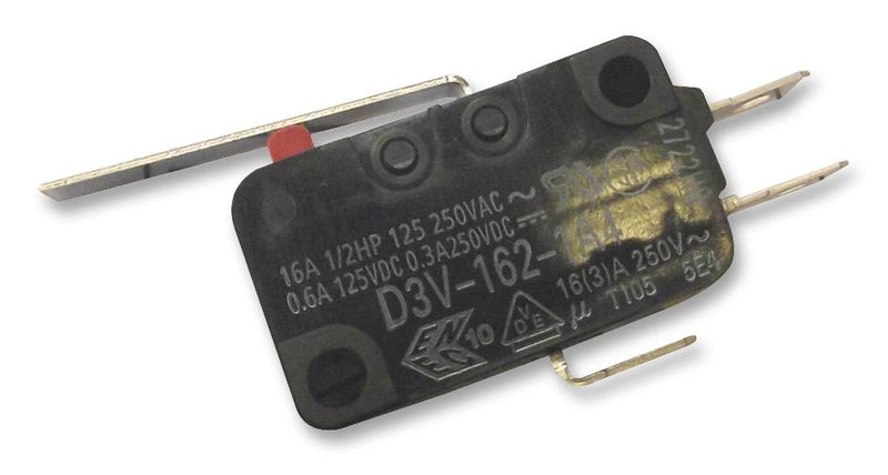 Omron D3V-162-1A4 D3V-162-1A4 Microswitch Miniature Lever Spdt Solder 16 A