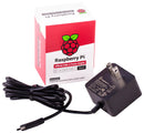 RASPBERRY-PI SC0218 Raspberry Pi Accessory 4 Model B Official PSU USB-C 5.1V 3A US Plug Black