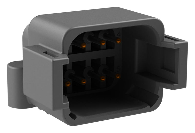 Amphenol SINE/TUCHEL ATF13-08PA-BM11 ATF13-08PA-BM11 Automotive Connector Board Lock AT Series Right Angle Receptacle 8 Contacts PCB Pin