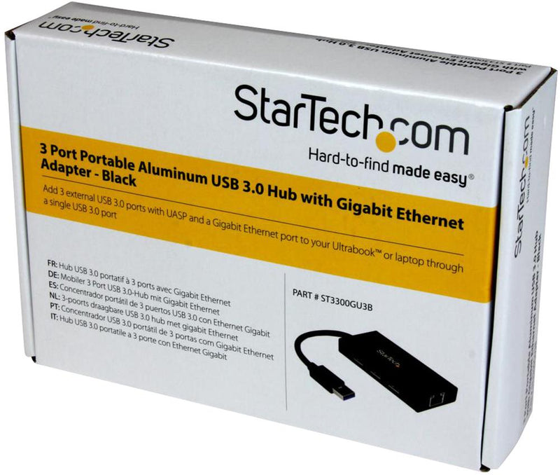 Startech ST3300GU3B Hub USB 3.0 Bus Powered 3 Ports