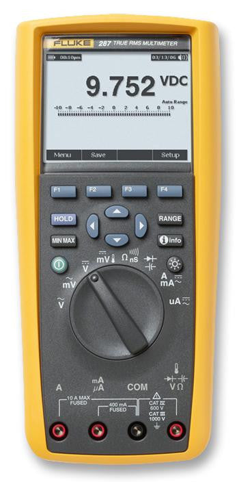 FLUKE FLUKE 287/EUR 4.5 Digit Handheld True RMS Electronic Logging Multimeter with TrendCapture