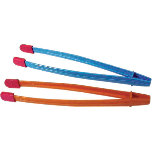 Kalt Plastic Print Tongs with Rubber Tips (2-Pack)