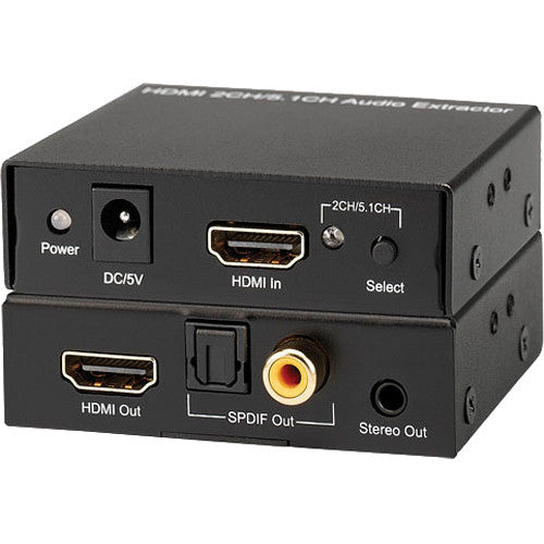 KanexPro Audio De-Embedder with HDMI Video Output