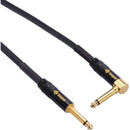 Kopul Studio Elite 4000 Series 1/4" Male Right-Angle to 1/4" Male Studio Instrument Cable (6')