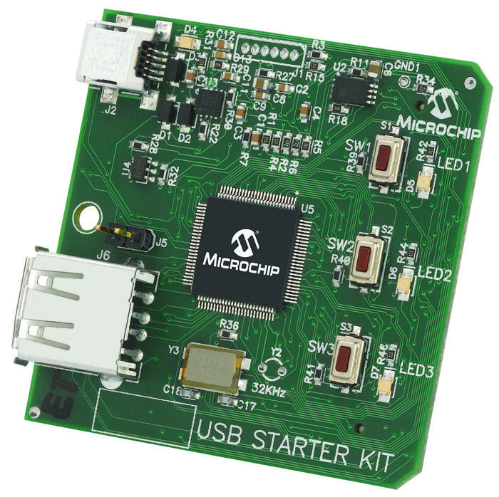 MICROCHIP DM330012 dsPIC33E USB Starter Kit for the Development and Testing of USB OTG, Host and Device Applications