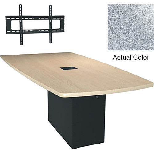 Middle Atlantic Hub Angle Shaped Work-surface (72", Thermolaminate Finish, Pepperstone)