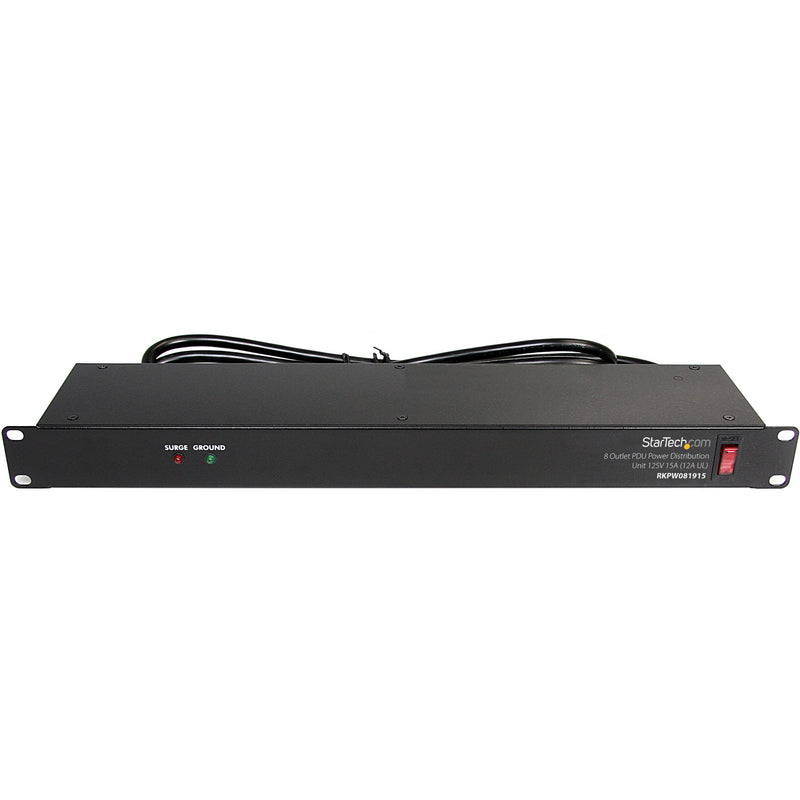 StarTech 19" 1U RACKMOUNT 8 OUTLET PDU-125V/15A