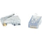 Platinum Tools EZ-EX44 RJ45 Connector for 1-1.12mm Conductors (50 Pieces, Clamshell Packaging)