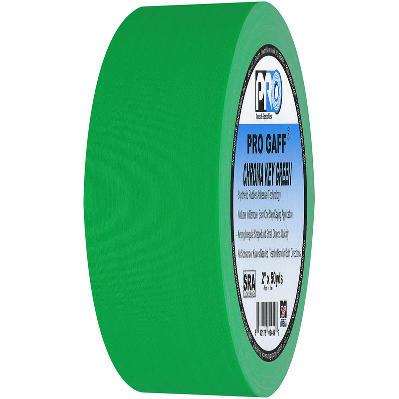 ProTapes Pro Gaff Adhesive Tape (2" x 50 yd, Chroma Key Green)