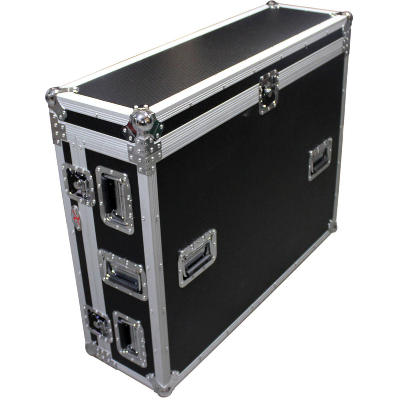 ProX Flight Case with Doghouse and Wheels for Yamaha CL3 Mixer (Silver-on-Black)