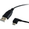 StarTech USB 2.0 Type-A Male to Left-Angle Micro-USB Male Cable (1')