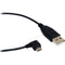 StarTech USB 2.0 Type-A Male to Right-Angle Micro-USB Male Cable (6')