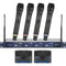 VocoPro UHF-5805-10 - Rechargeable 4-Channel UHF Wireless Microphone System